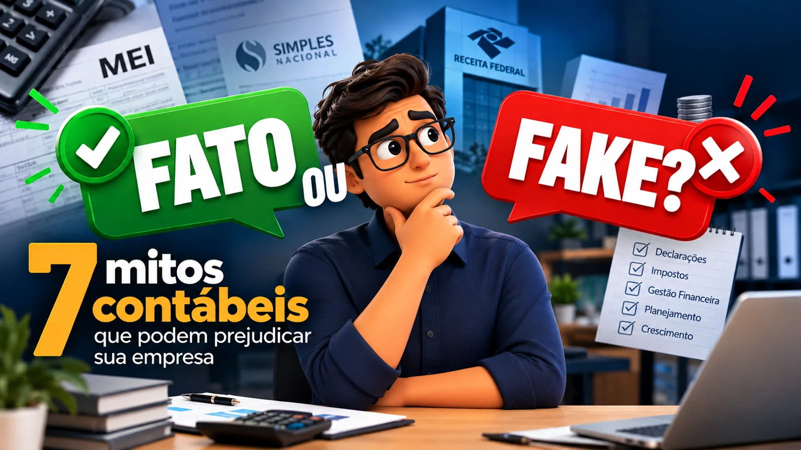 Fato ou Fake? 7 mitos contábeis que podem prejudicar sua empresa